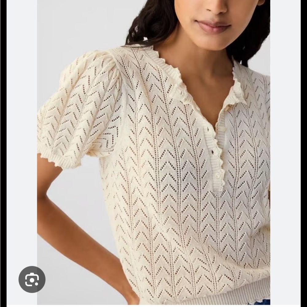 Doen x Gap Linen Blend Pointelle Sweater M